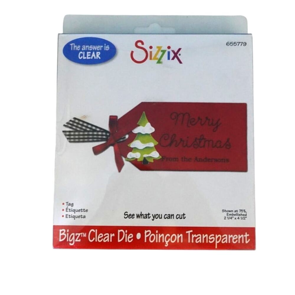 Sizzix Bigz Clear Die Tag 655779